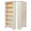 International Concepts Shaker Bookcase, 72"H, Unfinished SH-3227A